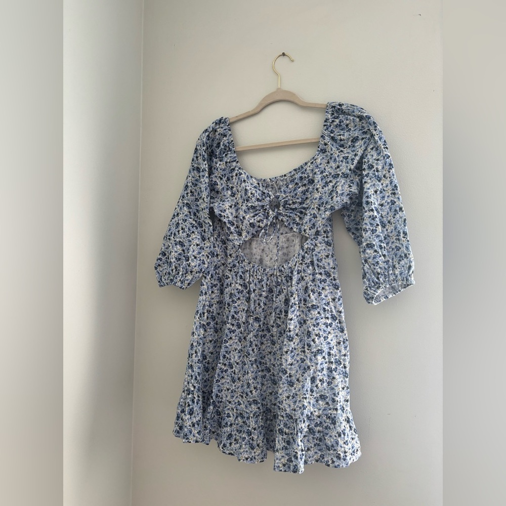Floral Blue Dress
